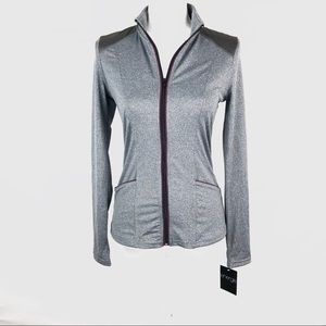 Energie Juniors Gray Workout Zip Jacket Size M